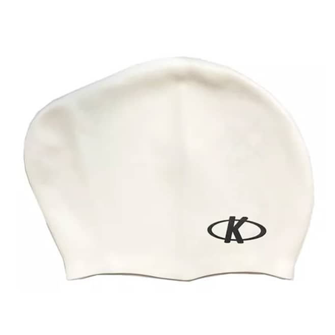 Gorra natacion pelo largo blanca